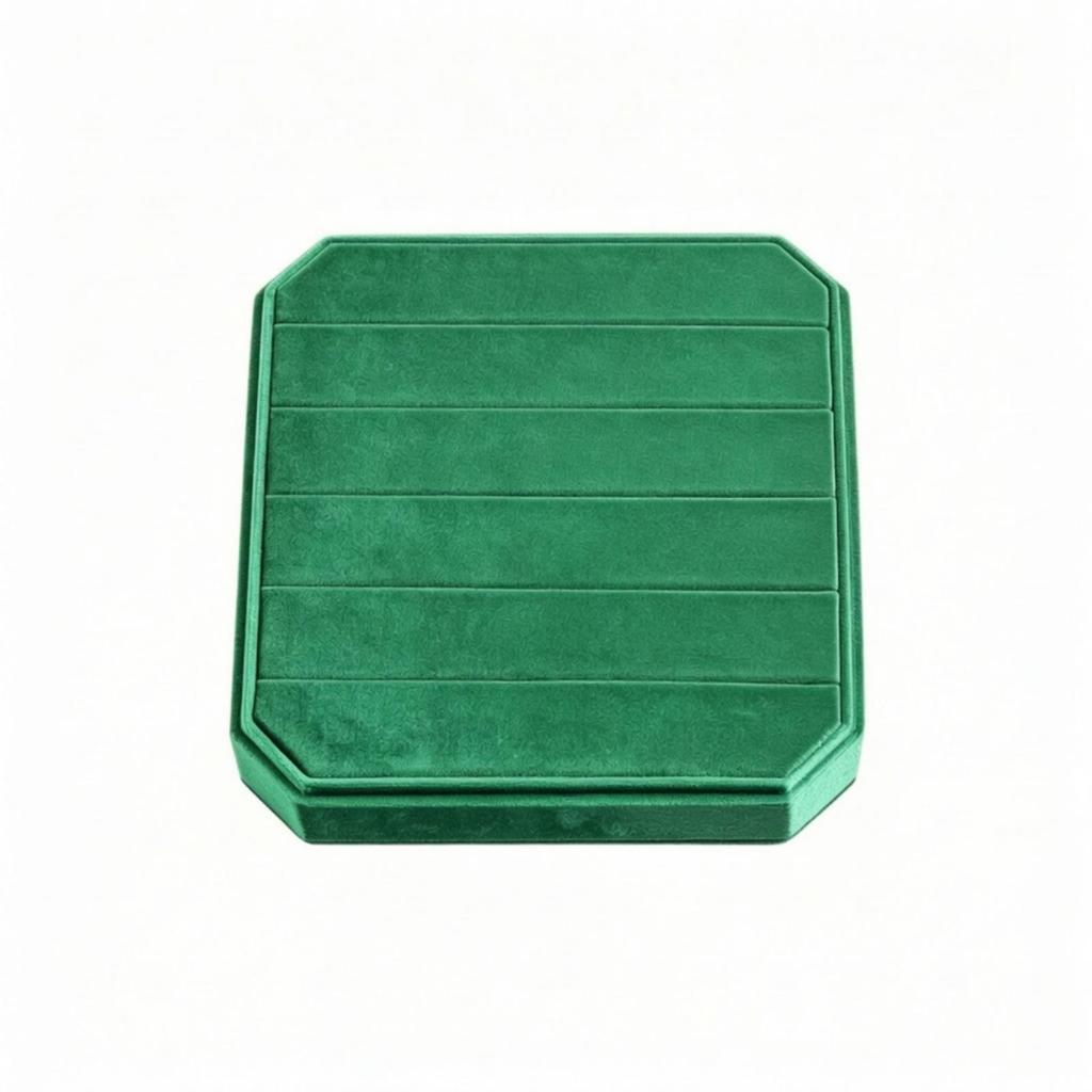 Luxurious Velvet Jewelry Box | Stitched Horizontal Channels, Packaging Box, for Vanity G118