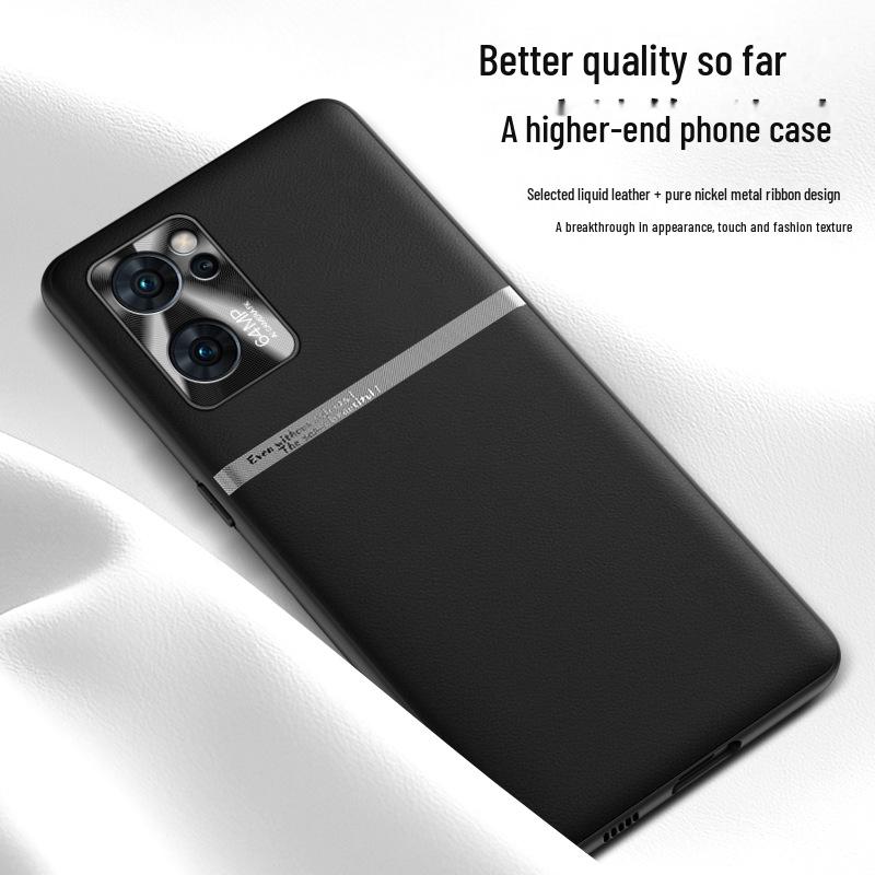 Etui ochronne OPPO Reno 7 z płynnej skóry - Odporne na upadki i zabrudzenia