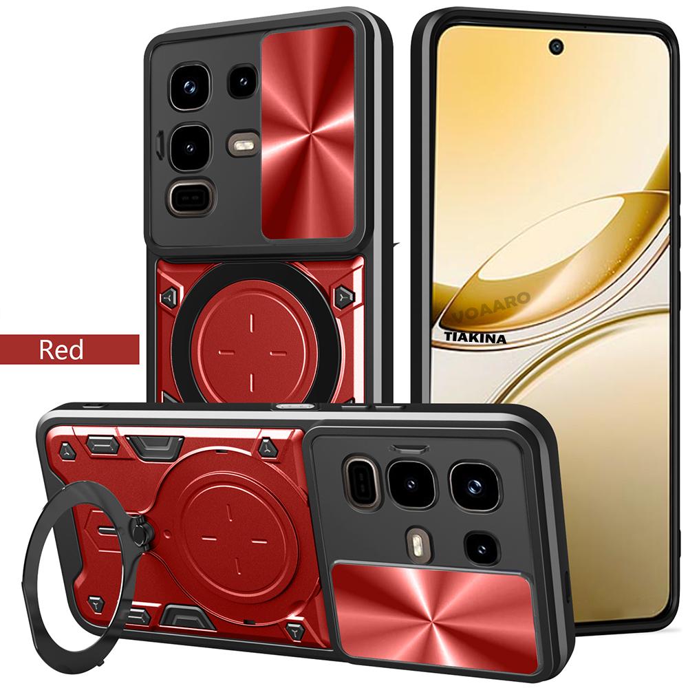 Husă Slide Lens Armor pentru Infinix Note 50X 5G Husă pentru Infinix Note 50 Pro 4G Plus 5G Husă Suport Inel Magnetic