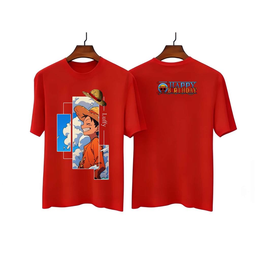 Anime Luffy Birthday Limited Edition One Piece T-shirt Men's and Women's T-shirt Men's Top Sports T-shirt 2026 Summer Ne