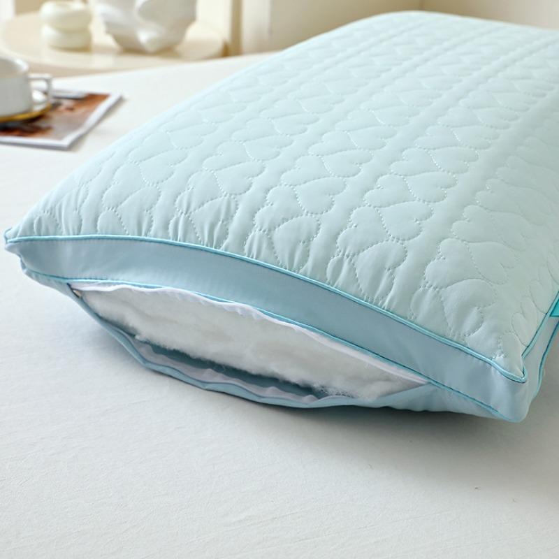 2025 New Solid Color Simple Cool Summer Cool Pillow Summer Cool Adult Medium and High Comfort Pillow One Pack