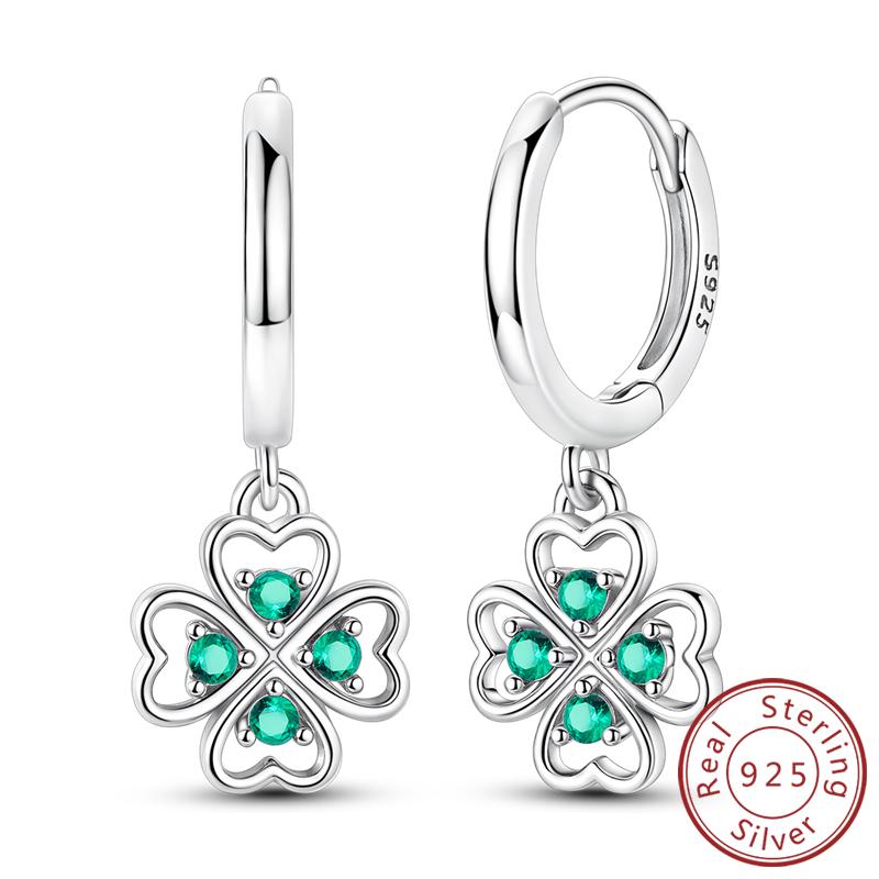 925 Silver Earrings Starry Pearl Devil Eye Simple Drop Stud Hoop Earrings for Women Girl Fashion Jewery Accessories