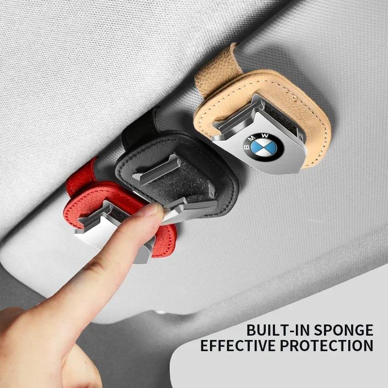 Auto Sun Visor Glasses Clamps Sunglasses Clips Card Ticket Holders Stand For BMW E60 E92 E93 F20 F21 F30 F31 F32 F33 F34 M M1 M3