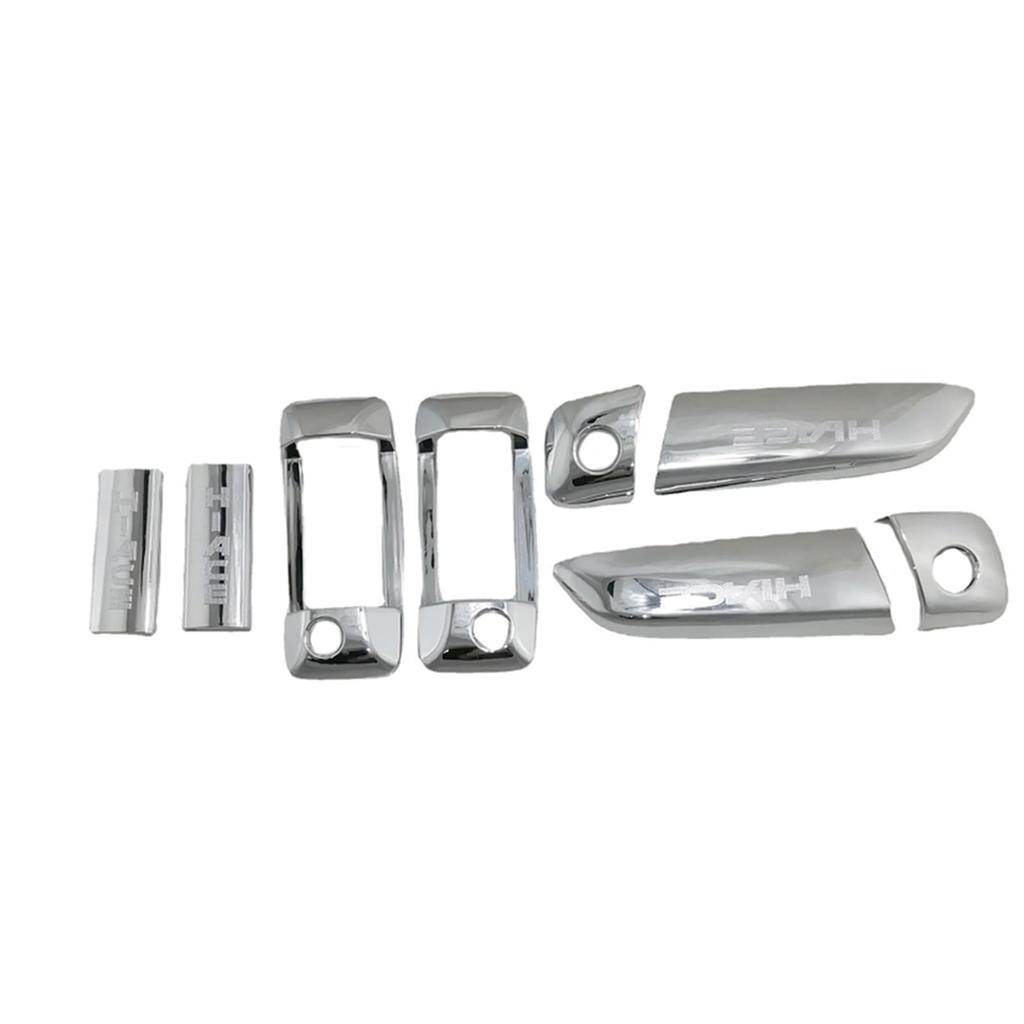 MUMAREN Door Handle Cover Toyota Hiace 200 Series HIACE2006-2019 Plated Door Handle Car Door Knob Cover Handle Door Cover ABS Custom Parts Hiace