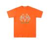T-shirt Unisex con Stampa di Lettere in Schiuma Hip Hop Euro-Americano: Scollo Rotondo, Manica Corta, Design alla Moda