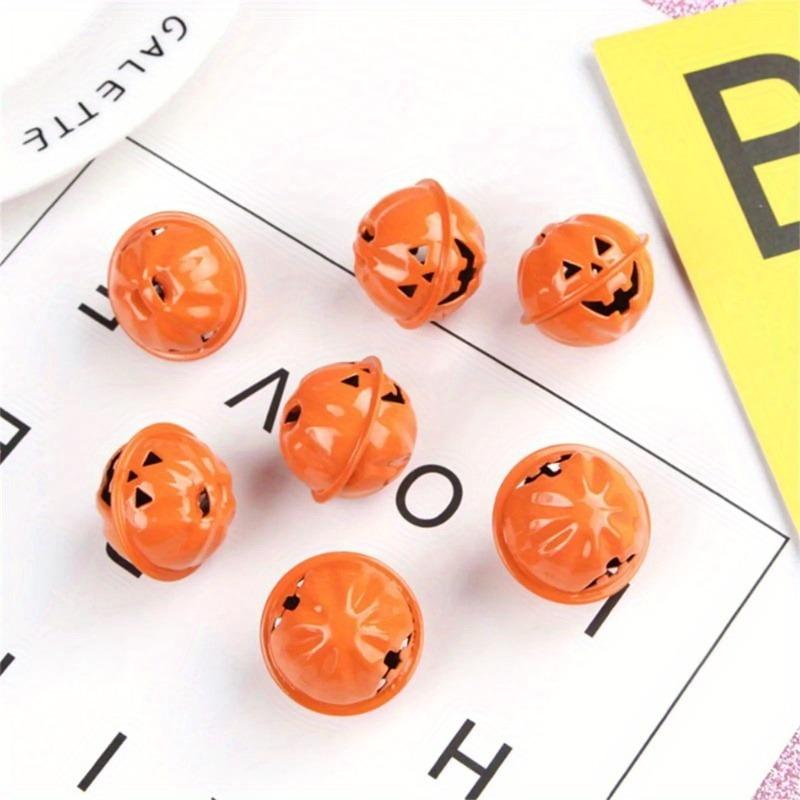 10 bucăți 4 cm clopoței de fier de groază de dovleac pentru decorațiuni de acasă de Halloween