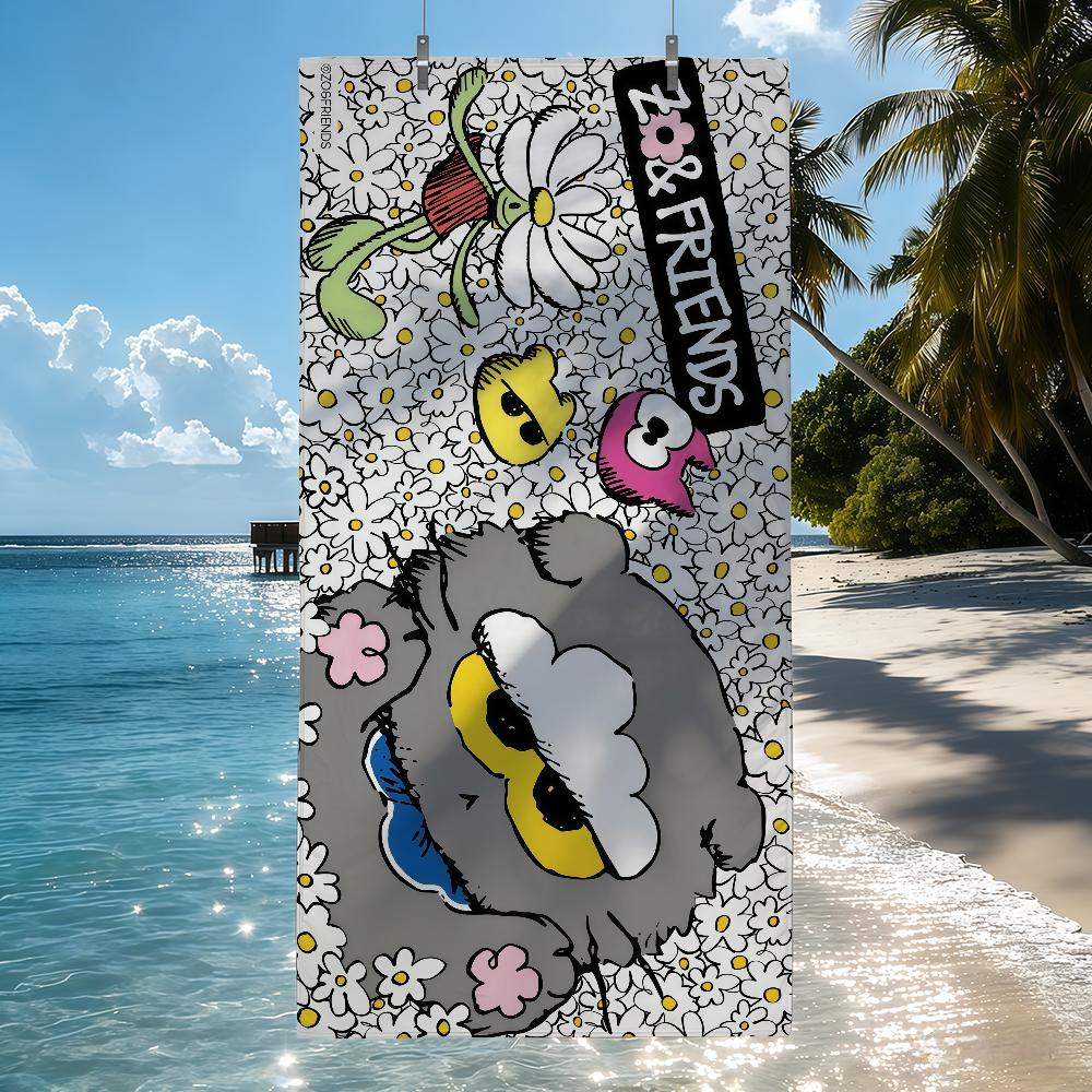 Cloud Cat Z-ZOA F-FRIENDS Towel Quick Drying Beach Towels Are Suitable For Swimming Pools Camping Yoga And The Gym