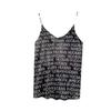 Double V-neck Thin Shoulder Letter-halter Vest for Women with A Base Single Wear The New Summer Korean Version Slim Top