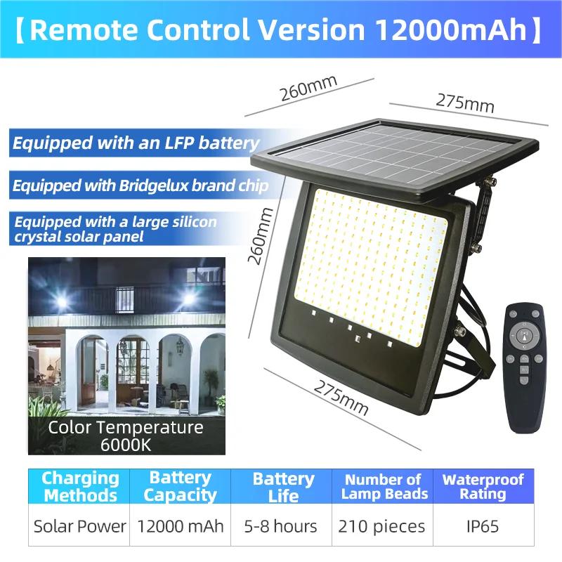 

Solar Led Light Super Bright 210LED Solar Street Light Outdoor Sunlight Motion Sensor Garden Lamp Waterproof Wall Lights