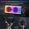 T38 Large Bluetooth Speaker, Wireless Speaker with Wheels and Push Rod, Karaoke Machine with Two Microphones With Tws