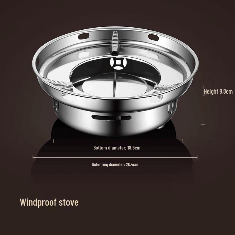 Portable Stainless Steel Solid Alcohol Stove
