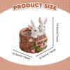 Resin Bunny Planter Flowerpot Creative Suclpture Cute Ornament Animal Plant Container for Yard