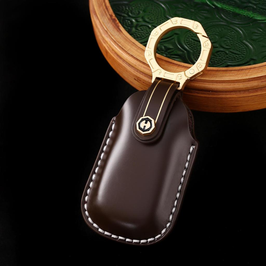 2021 Ideal One Men's Leather Car Key Cover Gift Set