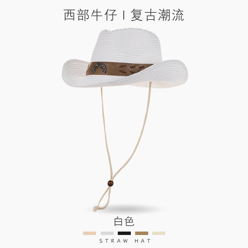 New fashionable versatile sunscreen sunshade summer denim straw hat big brim top hat denim hat