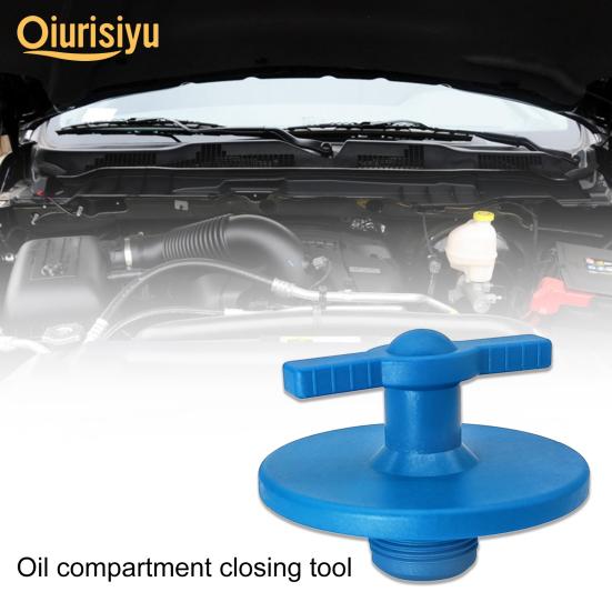 Buy Oil Filter Plug Leak Proof T-shaped Handle Nylon Blue Fuel Filter ...