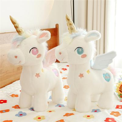 Pink Unicorn Doll Plush Pony Doll Girl Sleeping Soothing Ragdoll Birthday Gift