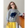 27Home Korean Style Kidsren's Clothing Kidsren's Cartoon Pure Cotton Sweater 2026 Spring New Style Girl Baby Knitted Bottoming Shirt