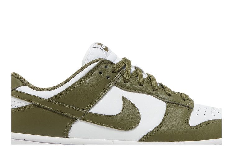 Women's Sneakers Nike Dunk Low Medium Olive (Women's) White/Medium Olive-White