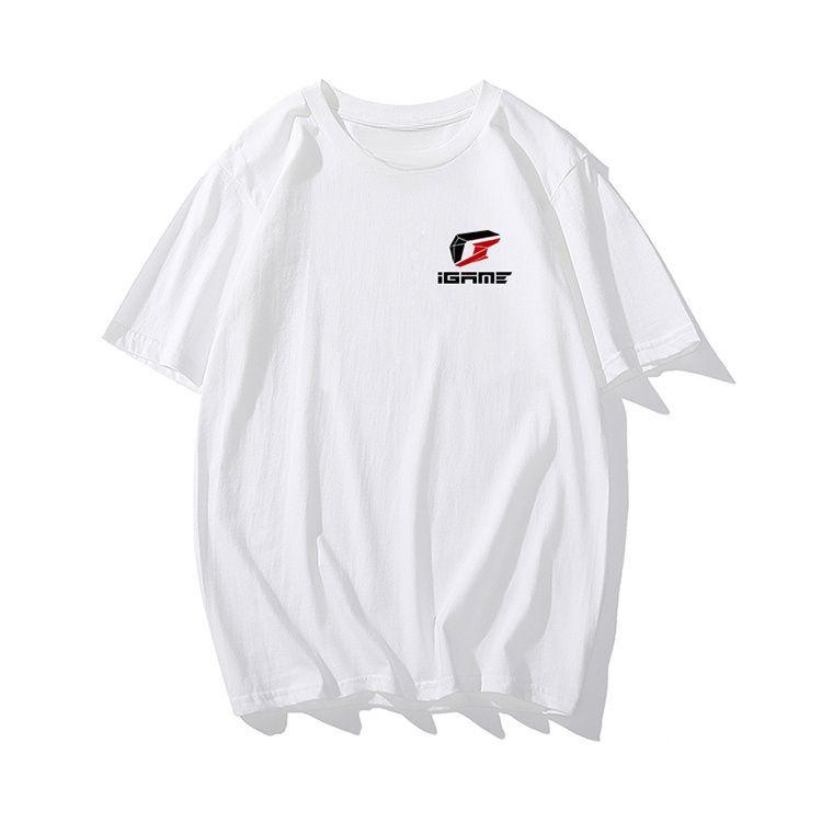 Colorful Igame Graphics Card Bar Esports Peripheral Shortsleeved Roundneck Pure Cotton Tshirt Computer City Geek Workwear