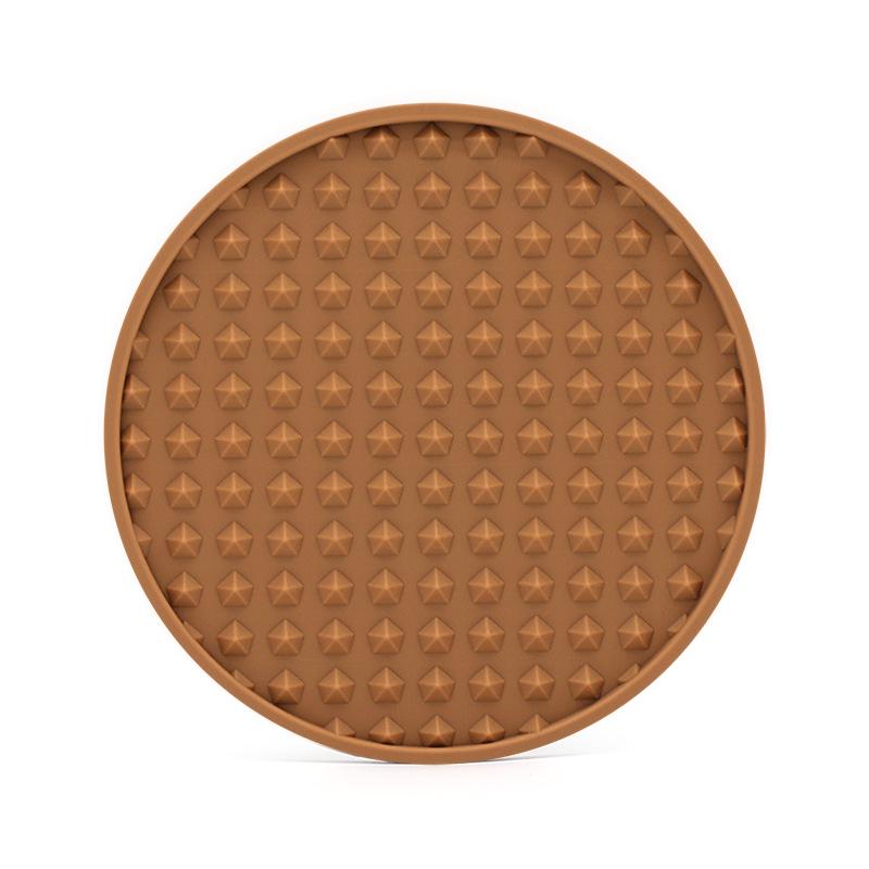 Thickened Round Silicone Marble Coaster - Heat-Resistant, Non-Slip, Food-Grade Anti-Scald Mat for Cups