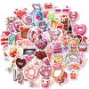 50-300 Valentine's Day Stickers Diy Valentine's Gift Greeting Card Decorative Waterproof Stickers