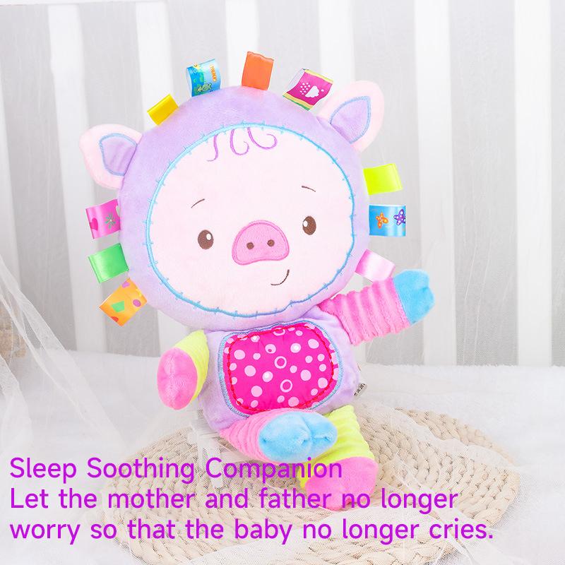 Baby Fill In Soft Plush Toy Cartoon Animal Elephant Monkey Plush Bell Rattles Toy Children Placation Toy Sleeping Companion Toys
