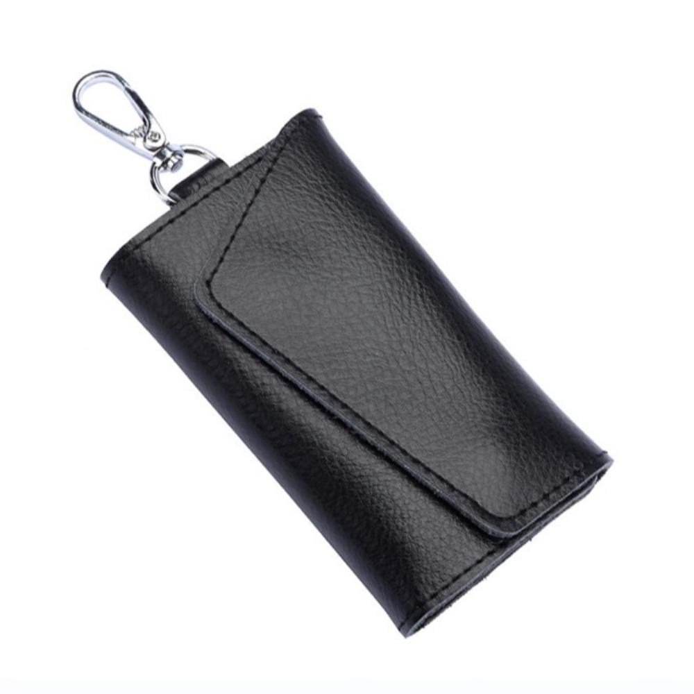 Cow Split Genuine Leather Keychain Housekeeper Car Key Wallet Key Holder Organizer Pouch  Men Women