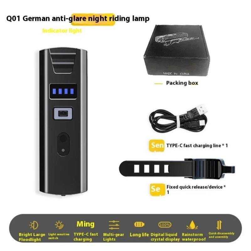 Smart Sensor Bicycle Front Light USB Rechargeable LED Bike Head Lamp MTB Bike Flashlight Bicycle Headlight Cycling Accessories