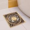 Antique Brass 10cm Shower Floor Drain Bathroom Waste Drain Strainer Cover Grate