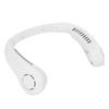 Portable Neck Fan 3 Speeds Adjustable Low Noise Rechargeable Hands Free Bladeless Fan for Women and Men White