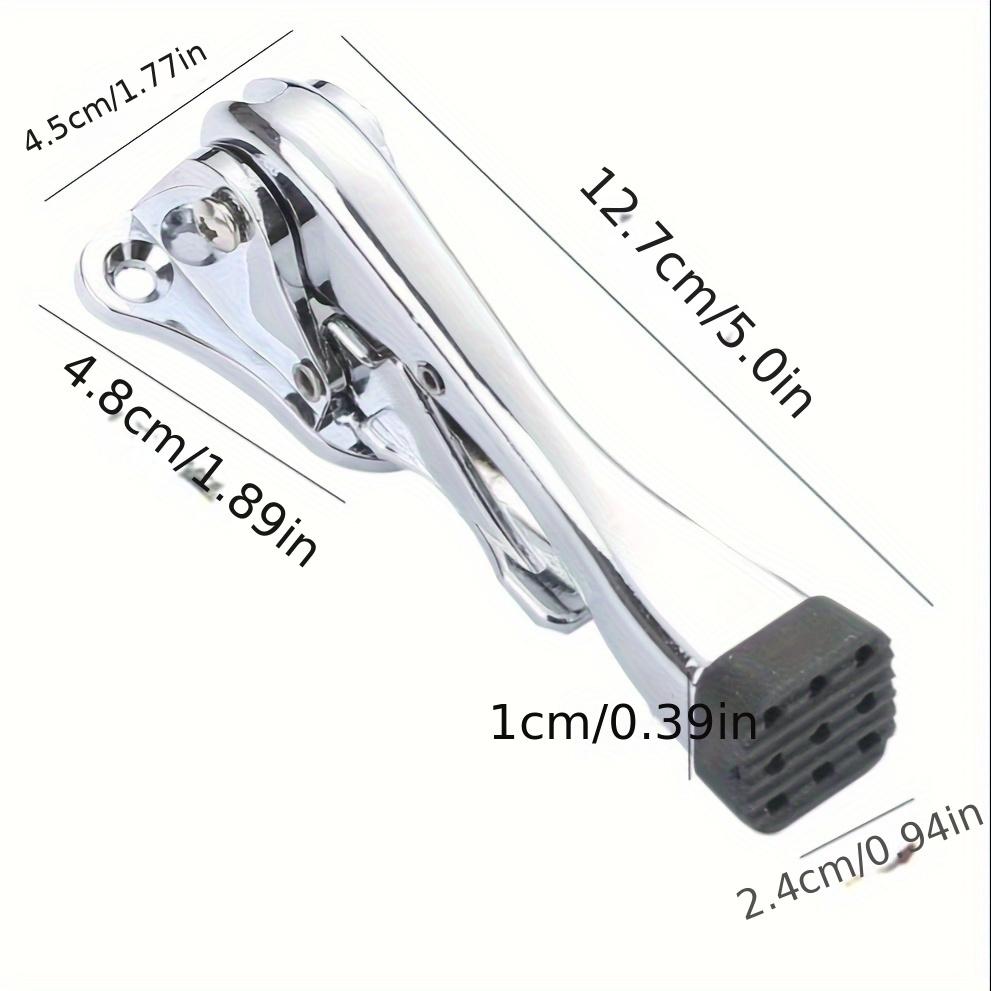 Thick Adjustable Rubber Door Stopper - Three Holes on The Bottom for Fixing - Prevent Wear and Impact on The Door Top