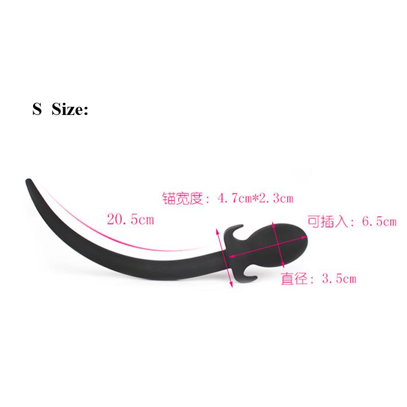 Dog Slave Tails Anal Toys Butt Plug Silicone Anal Plug,Adult Sex Toys for Men G Spot Massager Erotic Anal Sex Toys for Women A3