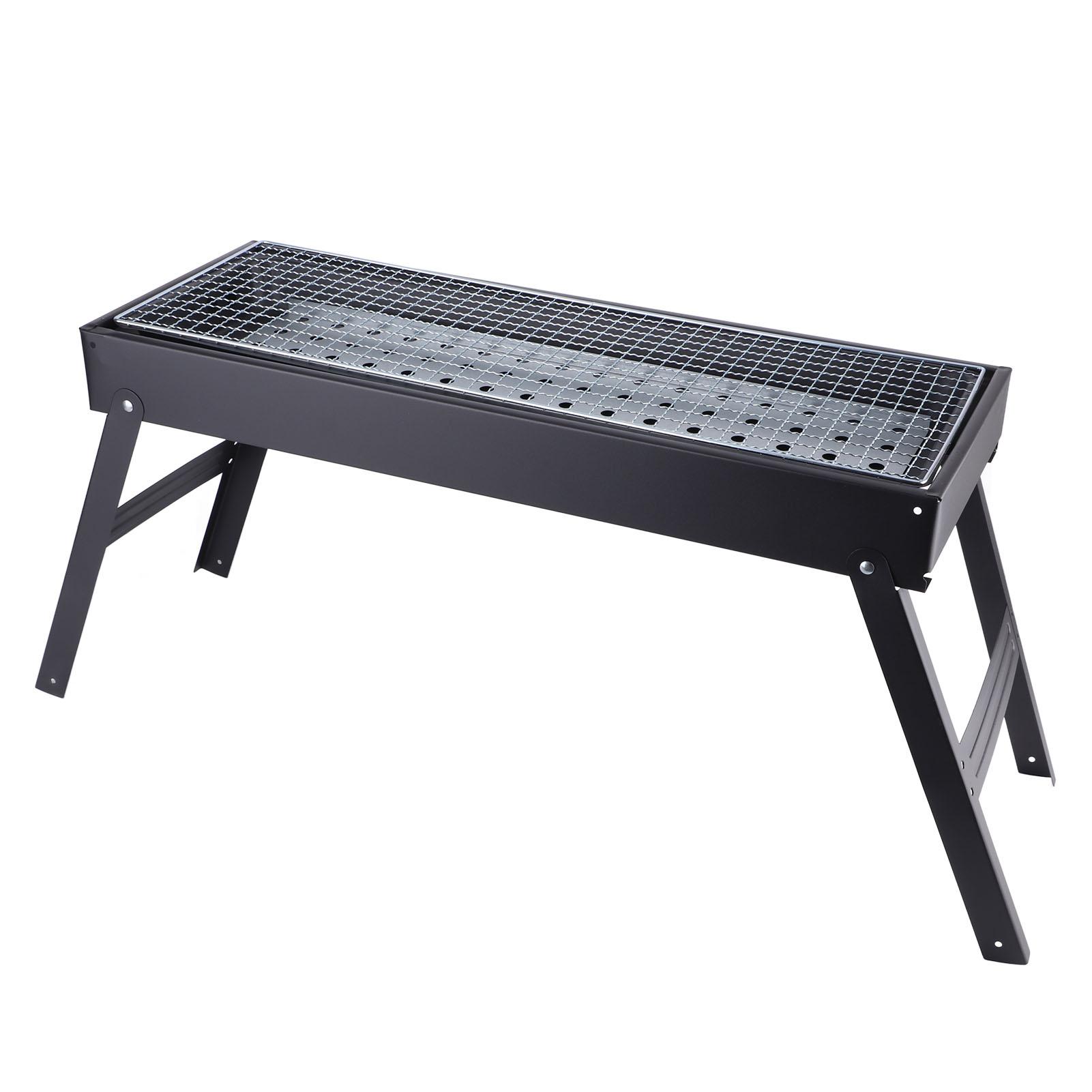 

BBQ Grill Compact Lightweight Portable Folding Charcoal Barbecue with Large Grill Net and More Vents for Outdoor Camping Picnic