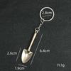 2 Stück Metall Mode Einfacher Stil Handgefertigt Schaufelförmige Schlüsselanhänger Für Unisex Dekoration Taschen Autoschlüssel Handwerk