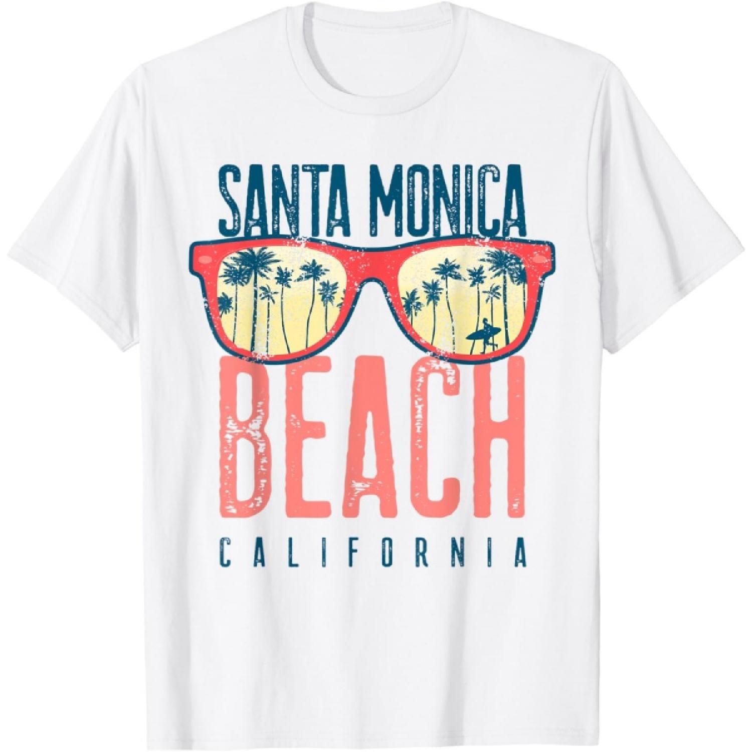 Santa Monica Shirt Beach California Summer Family Vacation T-Shirt(1) S