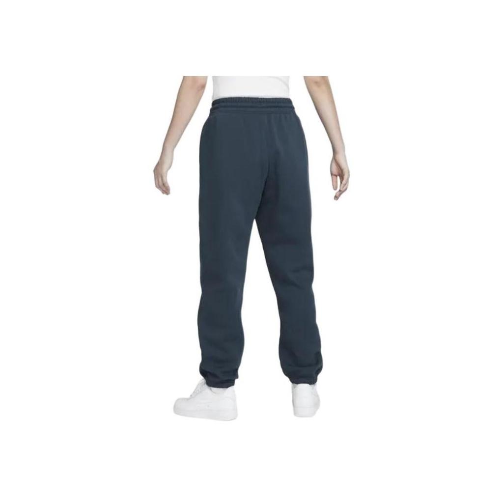 Nike Sportswear Phoenix Fleece Logo Solid Color Drawstring Knitted Sweatpants Women Bottoms Deep-Sea-Blue FZ5997-478