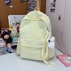 Schoolbag Japanese idyllic versatile student backpack women's small fresh plaid casual simple schoolbag travel backpack