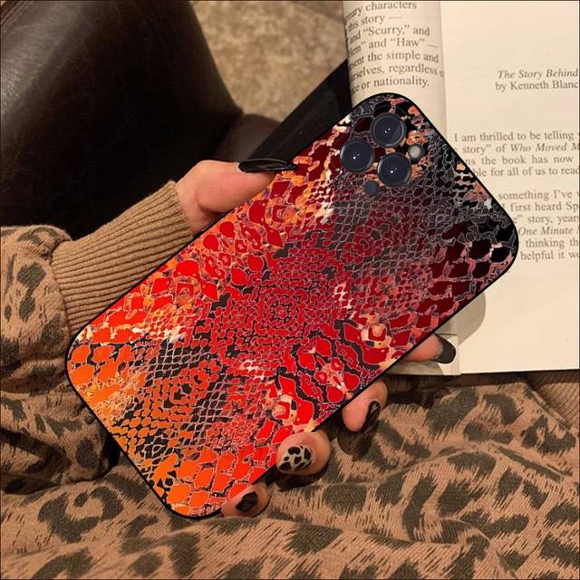 

Чехол для телефона из змеиной кожи для Iphone 8 7 6 6s Plus X Se 2020 Xr Xs 14 11 12 13 Mini Pro Max мобильный чехол For iphone 11