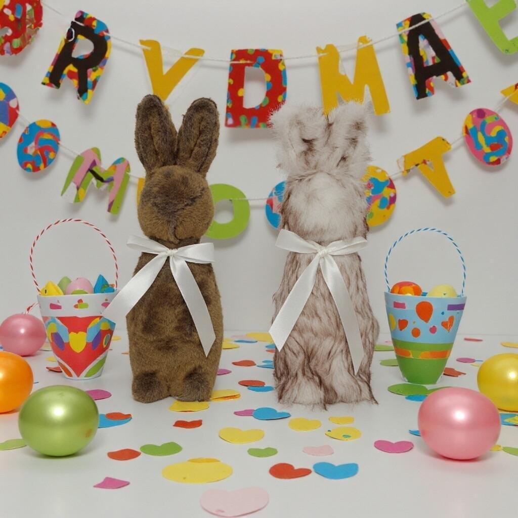 Easter Decorative Bunny Doll, Long Plush Bunny Figurine, Holiday Decorative Doll