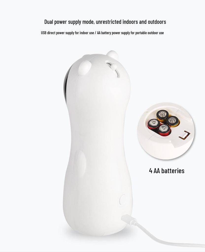 Automatyczna LED Maskotka Miś Laserowy Kot Zabawka Wędkarska