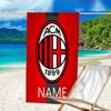 1pc Football26 Beach Towel with Custom Name, Beach/Swimming/Bath/Picnic/Camping Towel, Suitable for Seaside Beaches