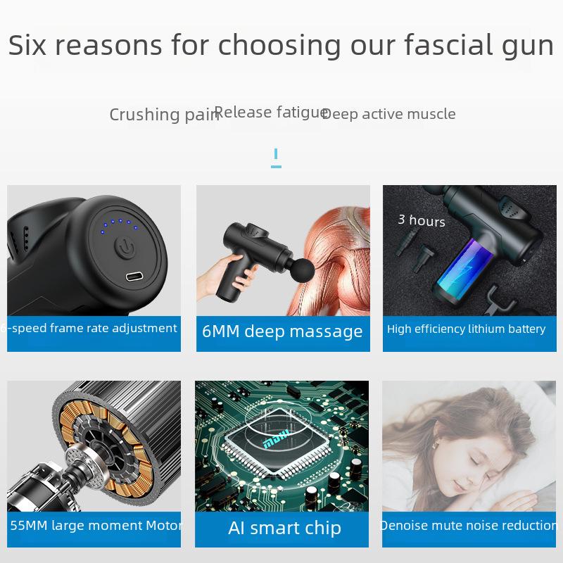 Rechargeable Portable Mini Massage Gun for Neck & Muscle Relief