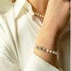 Gaman Commitment Pave Pearl Silver Bracelet