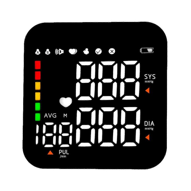 LCD Wiederaufladbares Pulsmessgerät Blutdruckmessgerät für den Heimgebrauch