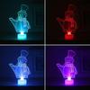 1 Stück Frohe Weihnachten LED Farbwechsel Mini Weihnachtsbaum Haus Tisch Party Dekor Anhänger Weihnachtsmann Dekorationen