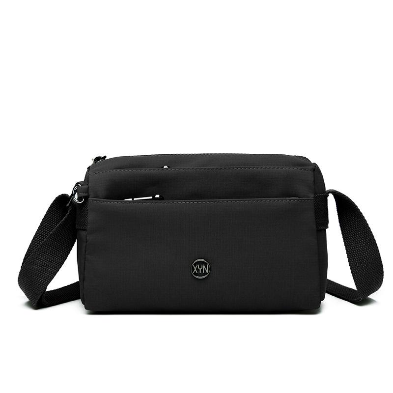 

Женская нейлоновая сумка для мам среднего возраста, сумка через плечо чёрный