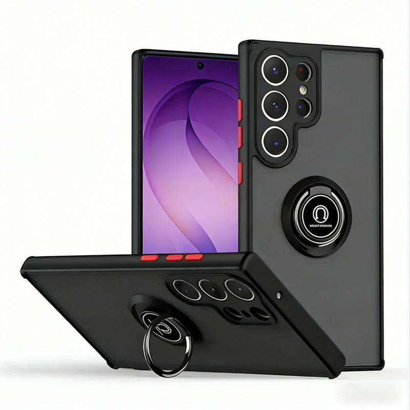Luxury Magnetic Stand Shockproof Phone Cases for Samsung Galaxy S26 S25 S24 S23 S22 Ultra Plus FE Note 20 Ultra Magnetic Cover