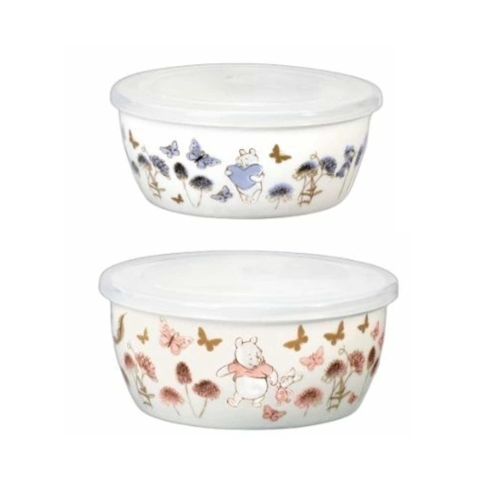 maebata Disney Winnie the Pooh Flower Microwave Container (Set of 2) 69156