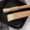 Kitchen Oil Brush Round Handle Flat Bristle Brush BBQ Baking Cooking Brush