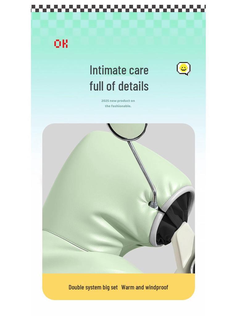 Winter Windproof Sharkskin Cape for Electric Vehicles – Thick, Waterproof, and Insulated Motorcycle Cover